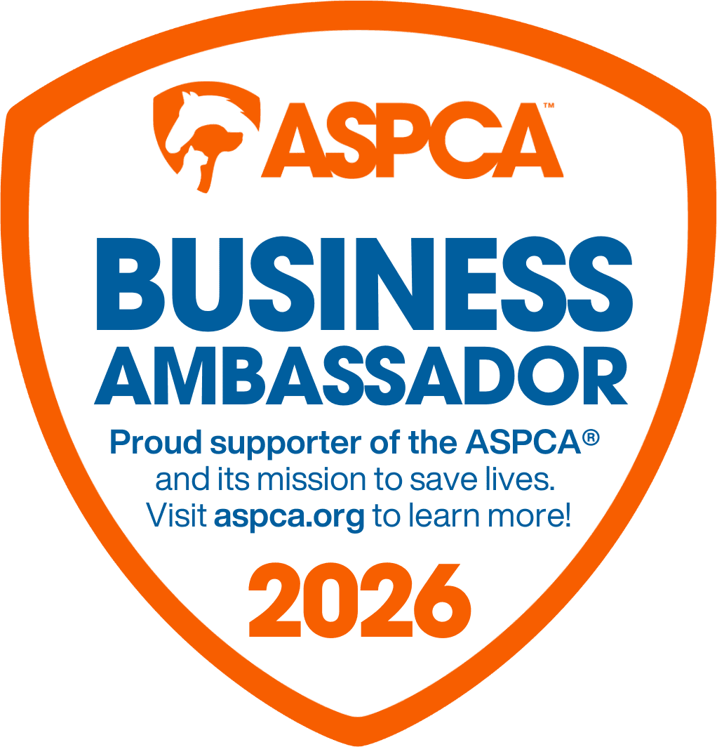 ASPCA Business Ambassador 2026 — proud supporter of the ASPCA and its mission to save lives.